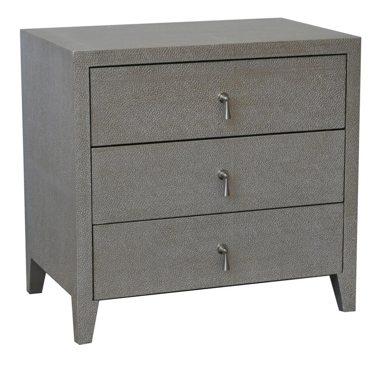 Sussex 3 Drawers Champagne Textured Chest Walmart