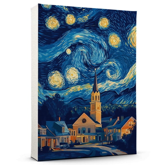 Sussex County Travel Canvas Prints, New Jersey Starry Night Travel decor, Sussex County Map Poster, New Jersey Travel Decor Artwork - 98AZ1332