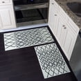 thumbnail image 1 of Sussex Home Non Skid Washable Kitchen Runner Rugs Set of 2 - Ultra-Thin Lattice Area Rugs for Laundry Room, Entryway, Bathroom - Multipurpose Set of 44 x 24 and 31.5 x 20 Inches Floor Mats, 1 of 8