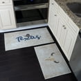 thumbnail image 1 of Sussex Home US States Design Non Skid Washable Kitchen Runner Rugs Set of 2 - Multipurpose Low Pile Area Rugs for Laundry Room, Entryway, Bathroom - Set of 44 x 24 and 31.5 x 20 Inches Floor Mats, 1 of 8