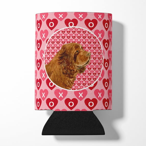 Sussex Spaniel Hearts Love Valentines Day Can or Bottle Hugger