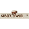 thumbnail image 1 of Sussex Spaniel Street Sign | Indoor/Outdoor | Dog Lover Funny Home Décor for Garages, Living Rooms, Bedroom, Offices | SignMission personalized gift | 24" Wide, 1 of 5