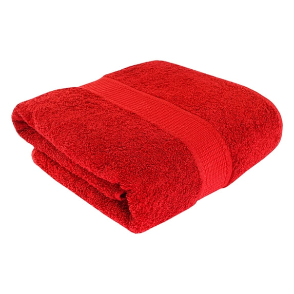 SussexHome Hotel-Quality Large Bath Towel - Ultra-Absorbent 100% Natural Cotton Bath Sheet Towel for Bathroom - 35 x 70 Inches Wide-Bordered Design Plush Thick Luxury Bath Towel