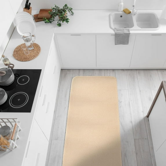 SussexHome Non Skid Washable Kitchen Runner Rug - Ultra-Thin 100 % Polyester Kitchen Floor Mat for in Front of Sink - 23.5 x 60 Inches Heavy Duty Runner Rug for Kitchen Floor