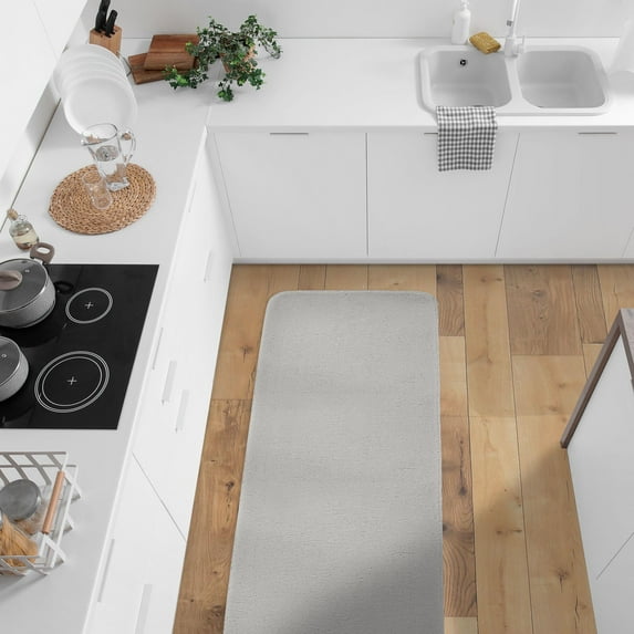SussexHome Non Skid Washable Kitchen Runner Rug - Ultra-Thin 100 % Polyester Kitchen Floor Mat for in Front of Sink - 23.5 x 60 Inches Heavy Duty Runner Rug for Kitchen Floor