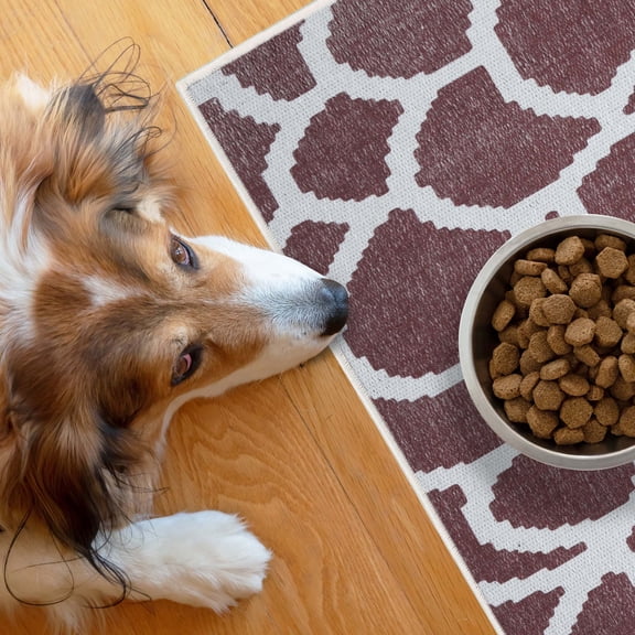 SussexHome Pets Ultra-Thin Cat and Dog Litter Mat for Litter Box - Washable Soft Natural Cotton Cat and Dog Feeding Mat - Paws-Kind Slip Resistant Place Mat - 2' x 3'