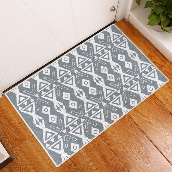 Sussexhome Hairband Collection 2 x 3 Foot Heavy Duty Low Pile Rug Runner - Ultra-Thin Non Slip Area Rug - Washable Cotton Indoor Rug for Front Door Foyer Rug for Entryway