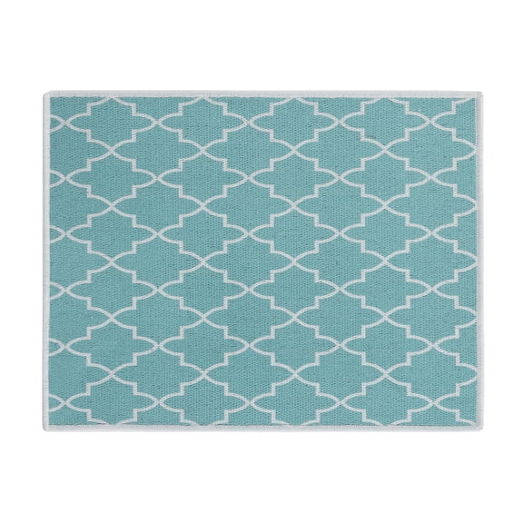 SussexHome 24 x 18 x 0.25 Inches Large Dish Drying Mat for Kitchen Counter - Super-Absorbent Washable Cotton Large Baby Bottle Dryer Pad - Highly Absorbent Ultra-Thin Dish Drying Pad