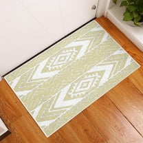 Sussexhome Memorial Collection 2 x 3 Foot Heavy Duty Low Pile Rug Runner - Ultra-Thin Non Slip Area Rug - Washable Cotton Indoor Rug for Front Door Foyer Rug for Entryway