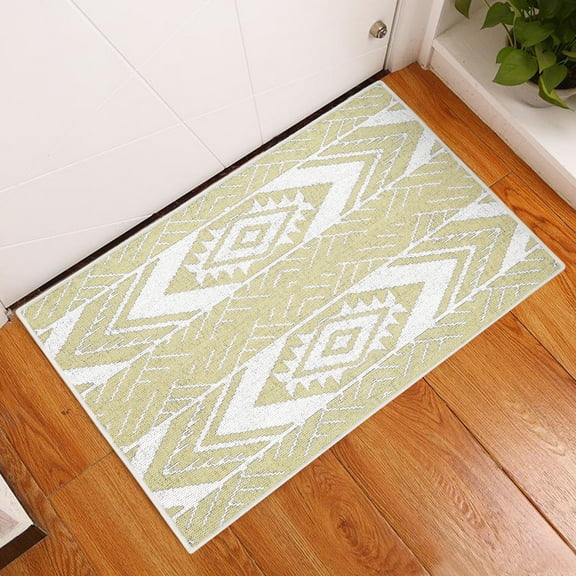 Sussexhome Memorial Collection 2 x 3 Foot Heavy Duty Low Pile Rug Runner - Ultra-Thin Non Slip Area Rug - Washable Cotton Indoor Rug for Front Door Foyer Rug for Entryway