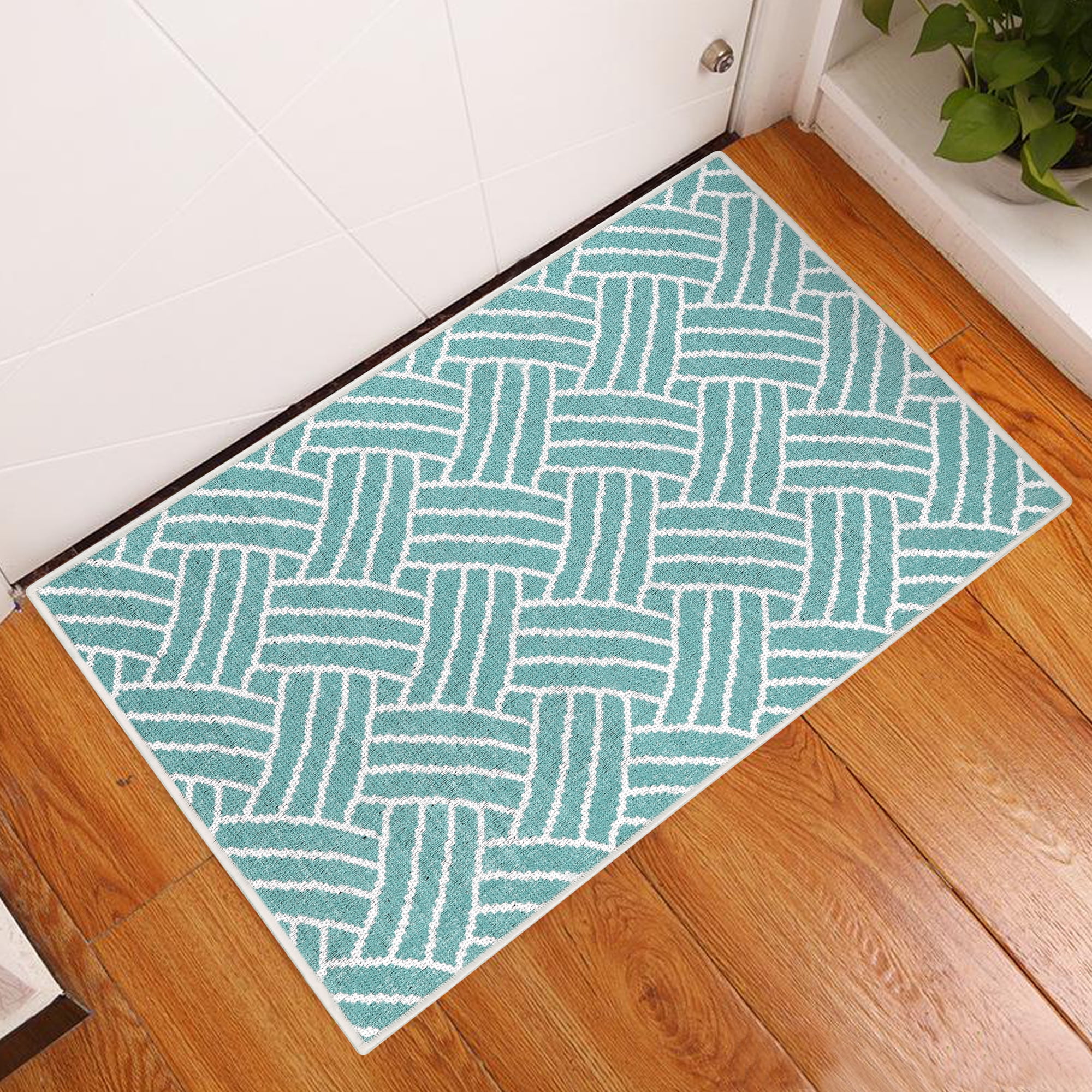 Hallway Runner Rug Mat Ultra-Thin for Summer Using, Non Slip Floor Rug  Carpet with Rubber Backing, Farmhouse Indoor Washable Area Rug Throw Rug  for