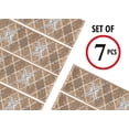 thumbnail image 1 of Sussexhome Stair Treads, Carpet Stair Tread, Non Slip Stair Treads, 9" x 28", Slide for Stairs, Carpet Stair for Stairs, Stairs slide, Stair Runner Carpet, Stairs Carpet Pieces, Beige & White 7 set, 1 of 4