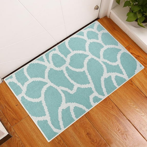 Sussexhome Stone Collection 2 x 3 Foot Heavy Duty Low Pile Rug Runner - Ultra-Thin Non Slip Area Rug - Washable Cotton Indoor Rug for Front Door Foyer Rug for Entryway