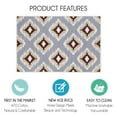 thumbnail image 1 of Sussexhome Tetra Multi Collection 2 x 3 Foot Heavy Duty Low Pile Rug Runner - Ultra-Thin Non Slip Area Rug - Washable Cotton Indoor Rug for Front Door Foyer Rug for Entryway, 1 of 5