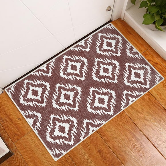 Sussexhome Tetra One Collection 2 x 3 Foot Heavy Duty Low Pile Rug Runner - Ultra-Thin Non Slip Area Rug - Washable Cotton Indoor Rug for Front Door Foyer Rug for Entryway