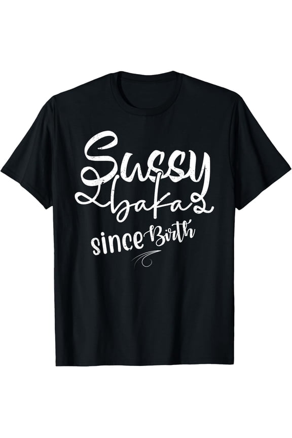 Sussy Baka since birth Funny Meme sarcastic anime saying T-Shirt