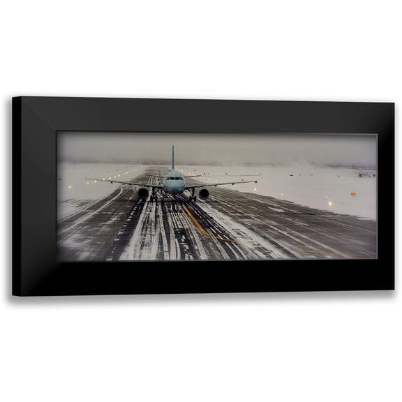 Susta, Miro 14x8 Black Modern Framed Museum Art Print Titled - Ready To Take Off