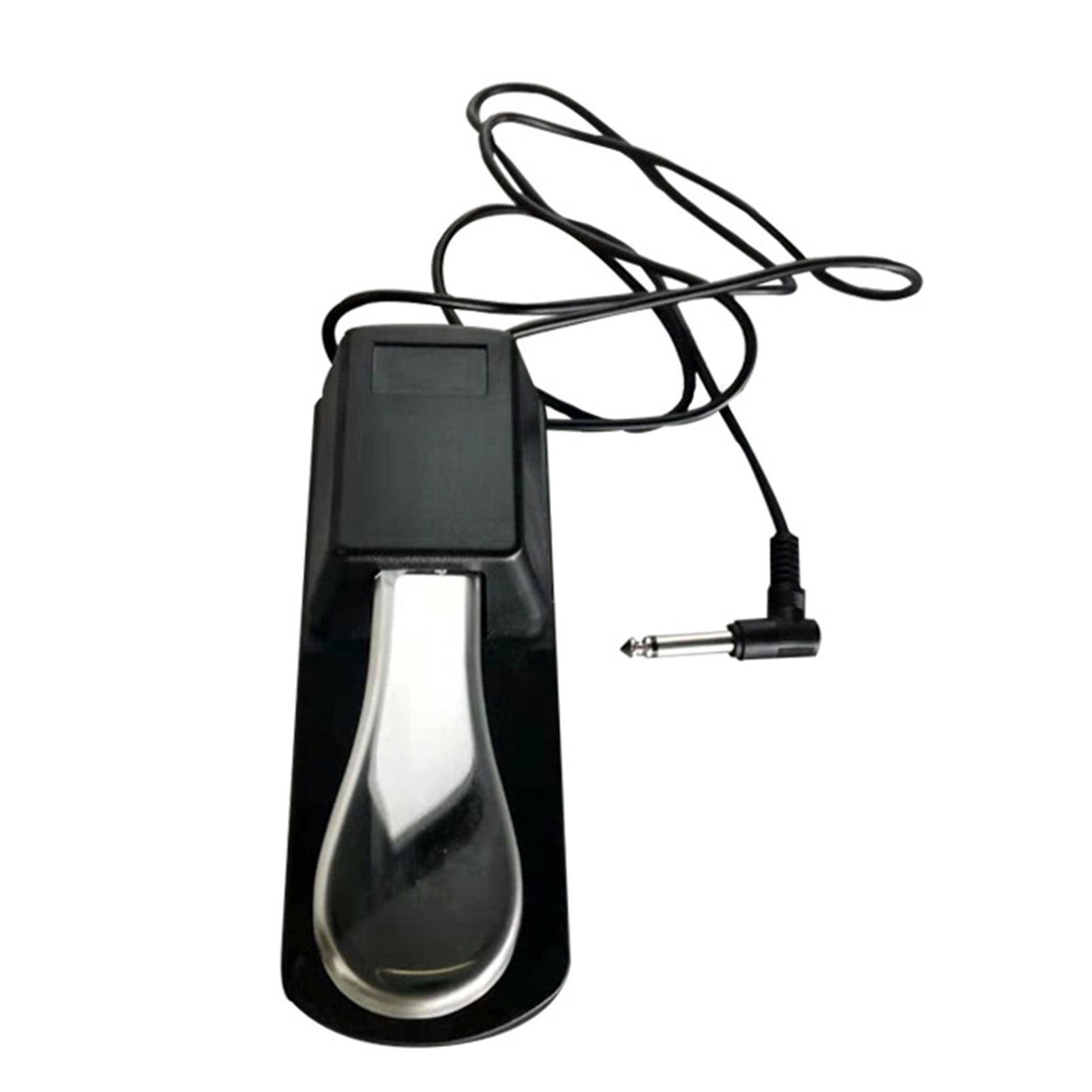 Sustain Pedal Double Pole Switch Anti Slip Silver Universal Sustain