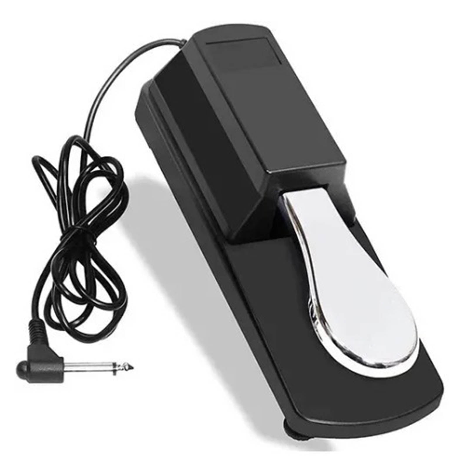 Sustain Pedal with Cable Foot Pedal Compatible with All Electronic Keyboards Digital Piano