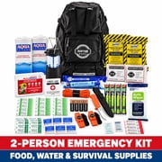 Sustain Supply Essentials 2-Person 72-Hour Emergency Backpack with Food, Water and First Aid