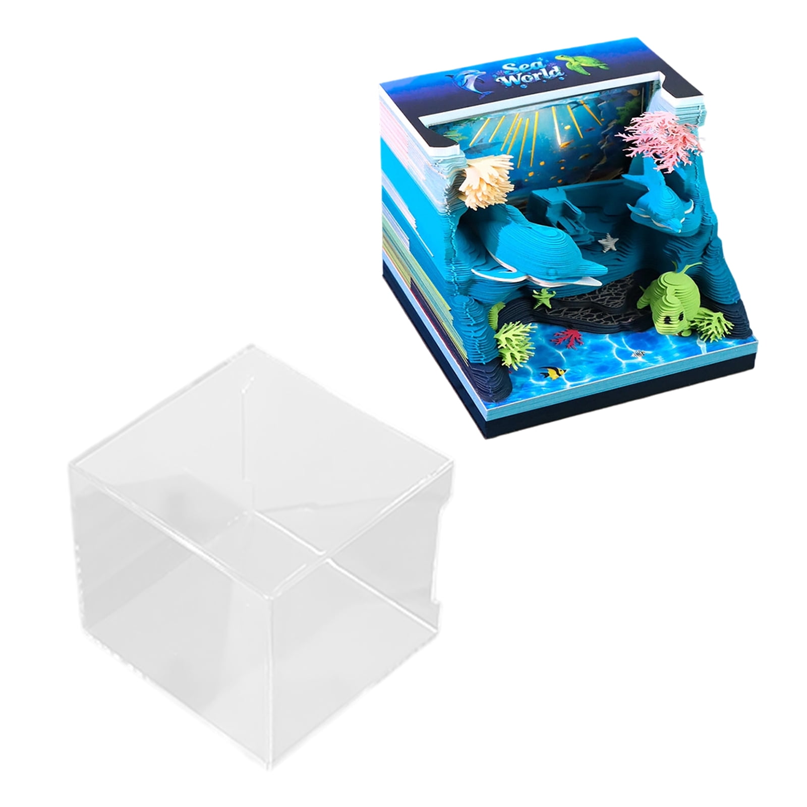 Sustainable 2026 Desk Calendar Featuring Marine Life Art Perfect For Motivation