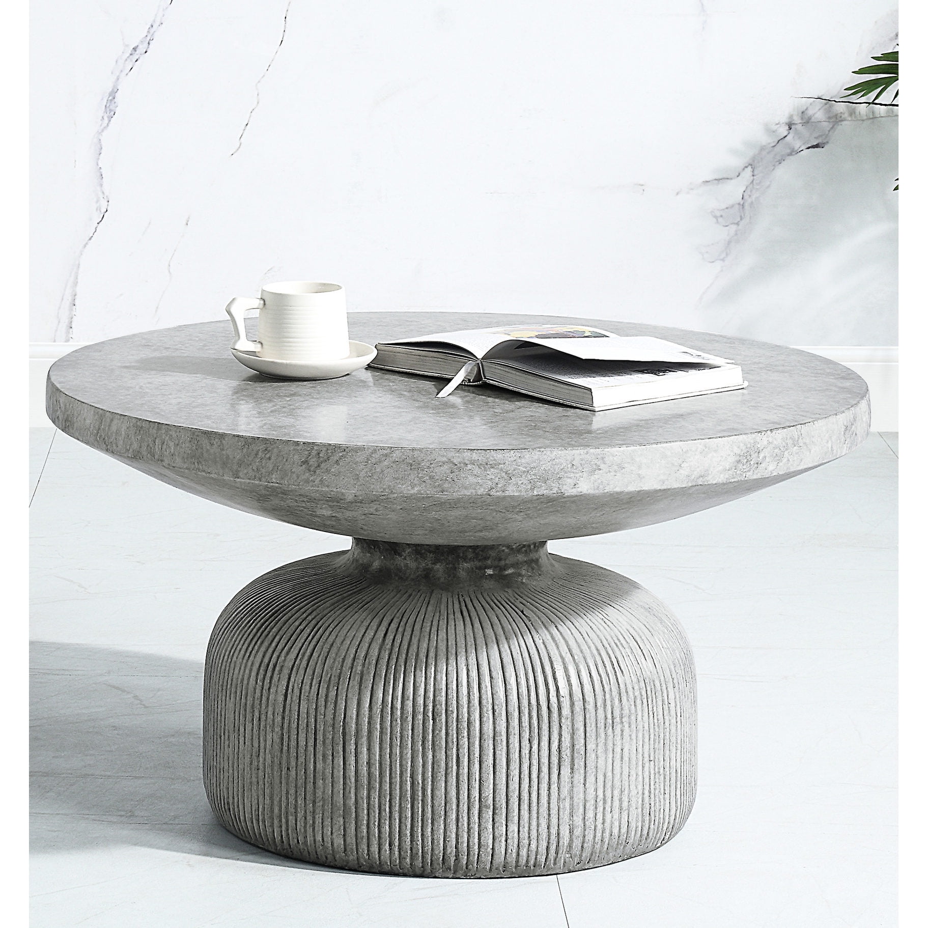Sustainable Concrete & Simple Form - Outdoor Patio Coffee Table for a ...