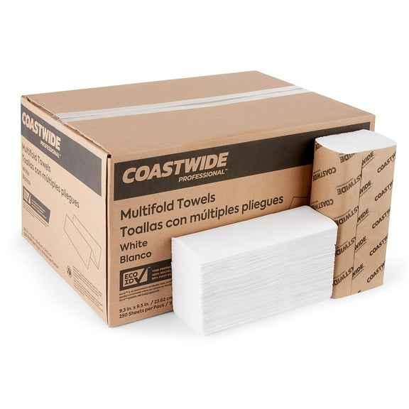 Sustainable Earth 1-Ply Multifold Paper Towels White 4 000/CS (SEB25384) 887845
