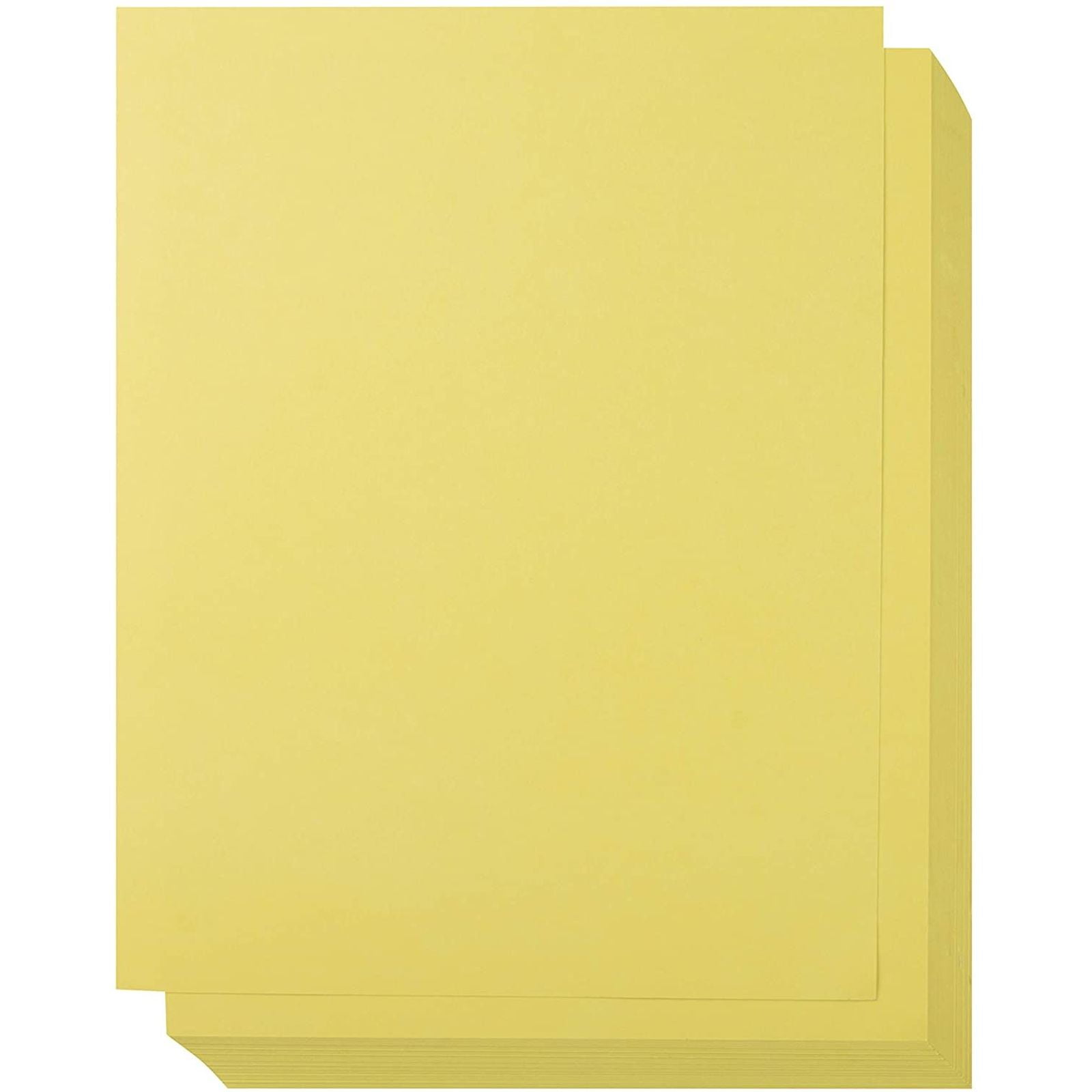 Sustainable Greetings Yellow Colored Offset Cardstock Paper, Laser Printer Compatible (8.5 x 11
