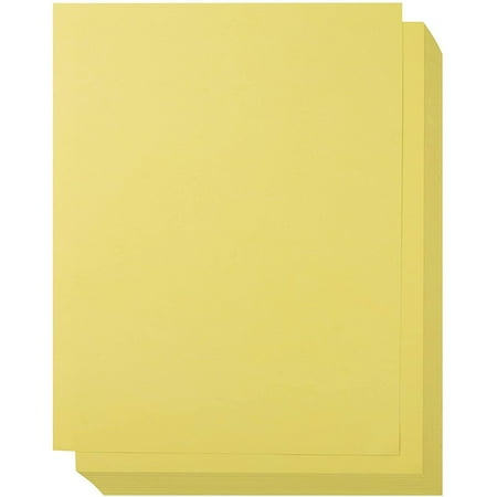 Sustainable Greetings Yellow Colored Offset Cardstock Paper, Laser Printer Compatible (8.5 x 11 in, 50 Pack)