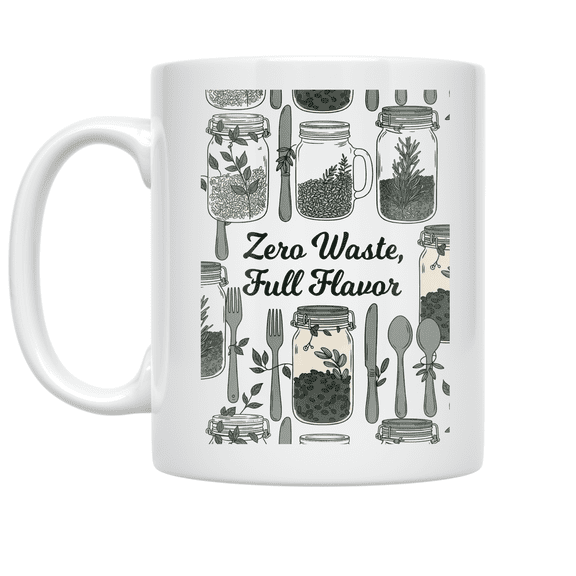 Sustainable Kitchen Designs - Eco-Conscious Home Chef - 11 oz Ceramic Coffee Mug