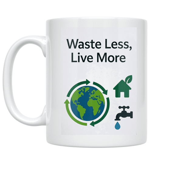 Sustainable Living Design - Eco-Conscious Enthusiast - 11 oz Ceramic Coffee Mug