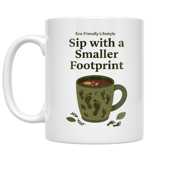 Sustainable Living Inspiration - Eco-Conscious Enthusiast - 11 oz Ceramic Coffee Mug
