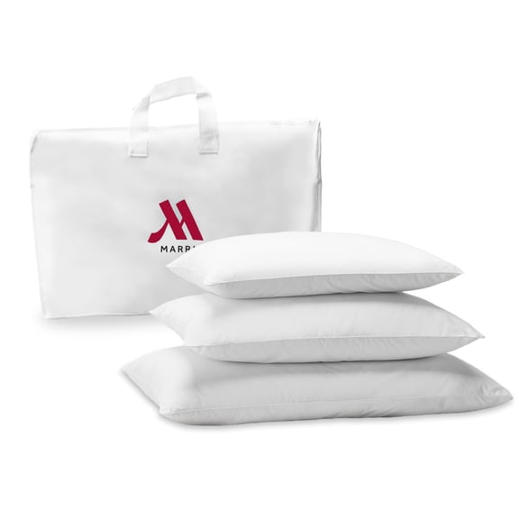 Sustainable Luxury Pillows, Hotel Quality Down native Eco Pillow, 100% Recycled Fill for Cool Comfort, Standard, White