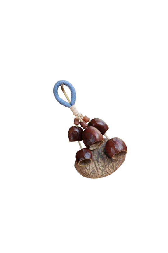 Sustainable Musical Natural Shell Keychain Wind Chimes Pendant Decorative Accessory For Bags Keys Item