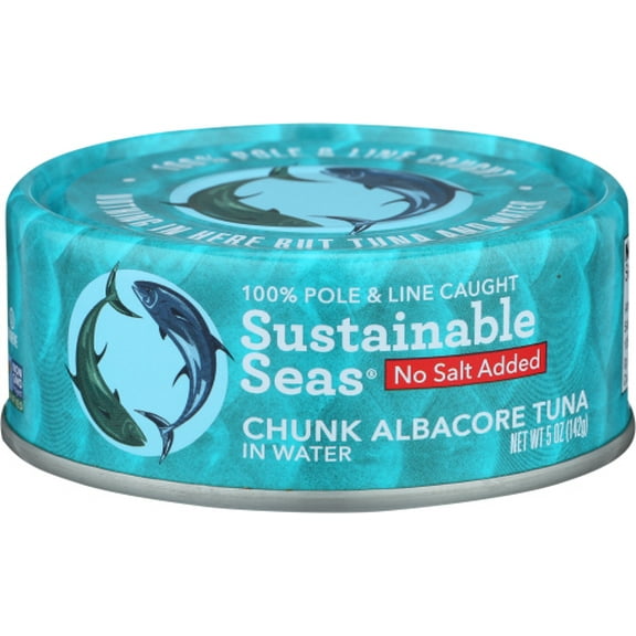 Sustainable Seas Tuna Albacore Water No Salt 5 oz (Pack of 12)