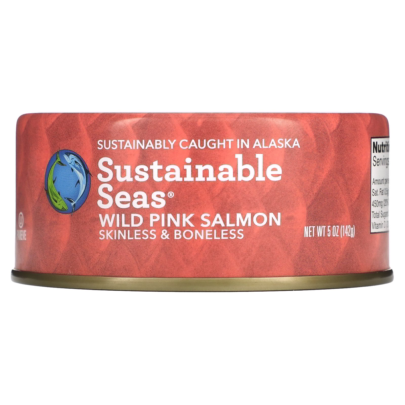 thumbnail image 1 of Sustainable Seas Wild Pink Salmon, Skinless & Boneless, 5 oz (142 g), 1 of 6