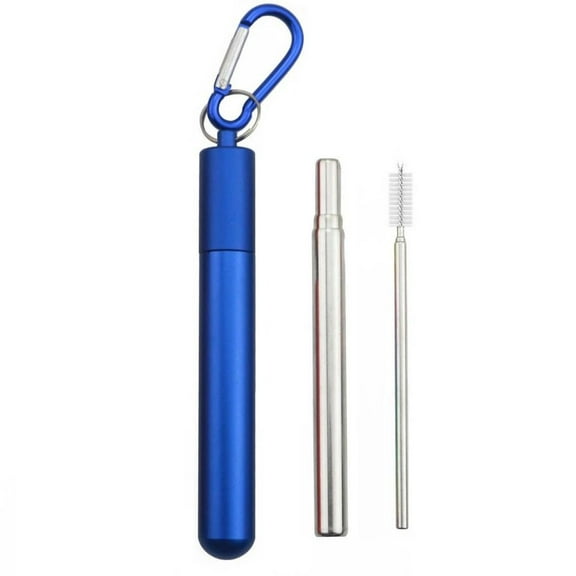 Sustainable Stainless Steel Drinking Straws in Vibrant Colors Available