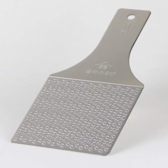 Sustainable Stainless Steel Wasabi Grater - Hagane Zame REGULAR - Grate Wasabi Garlic Ginger Apples Fruits Vegetables Creamy Texture/Kinjirushi Wasabi Reguar 6.8 inch x 3.3 inch