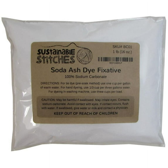 Sustainable Stitches Soda Ash Dye Fixative Pool Chemical, 1 lb
