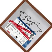 Sustainable Timber Ticket Display Case With Famous Landmark Designs