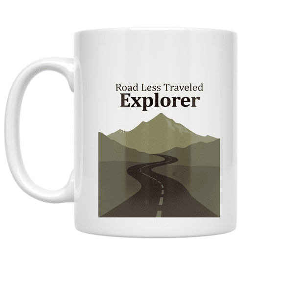 Sustainable Travel Design - Eco-Conscious Explorer - 11 oz Ceramic Coffee Mug