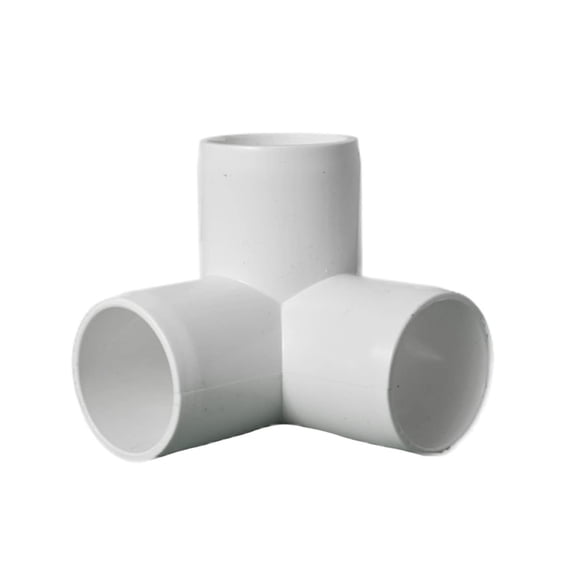 Sustainable Village - PVC Pipe Fittings for Building Furniture and Cool Structures | (3/4 Inch, 3-Way Elbow, 8)