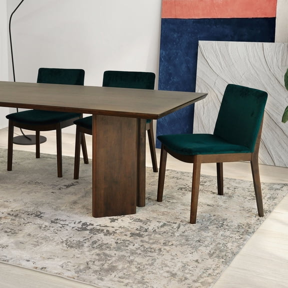 Sustainably Sourced Wood - Rectangular Table for Four - Dining Space - Easy Maintenance