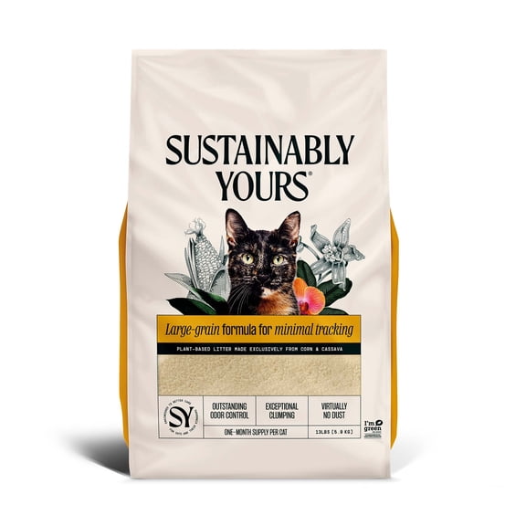 Sustainably Yours Cat Litter Large-grain Formula 13 lbs.