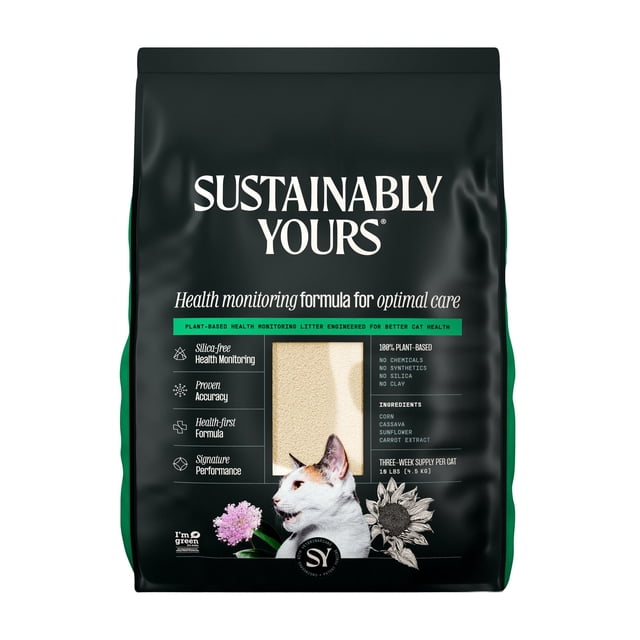 Sustainably Yours Health Monitoring Formula Cat Litter 10 lbs ...
