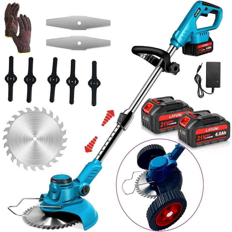 Susuzi Cordless Electric Weed Wacker, 21V Extendable String