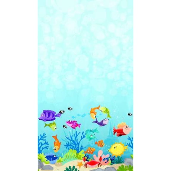 Susybee Under The Sea Light Blue Border