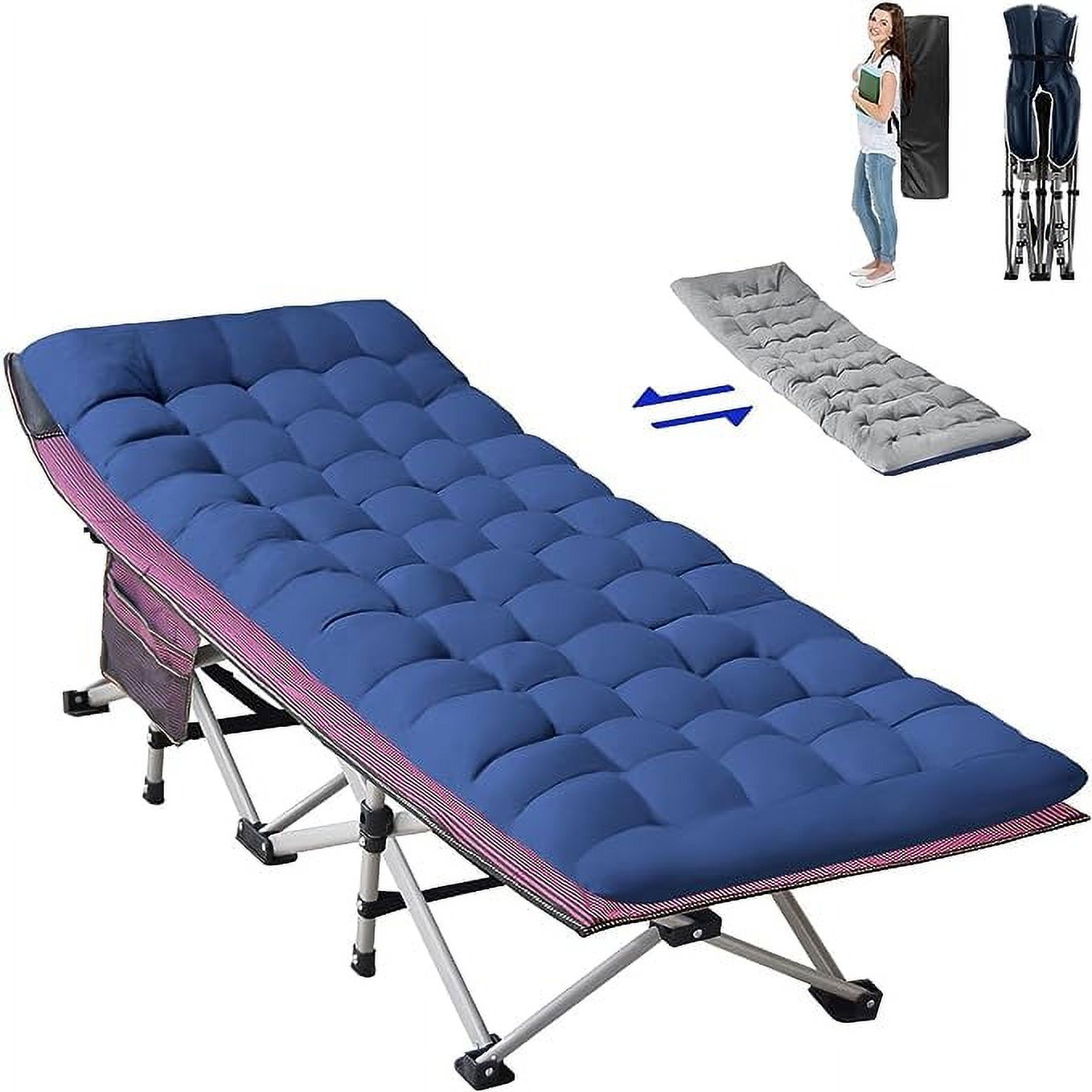 Suteck Folding bed Camping Cot for Adults Portable Outdoor Bed Sleeping ...