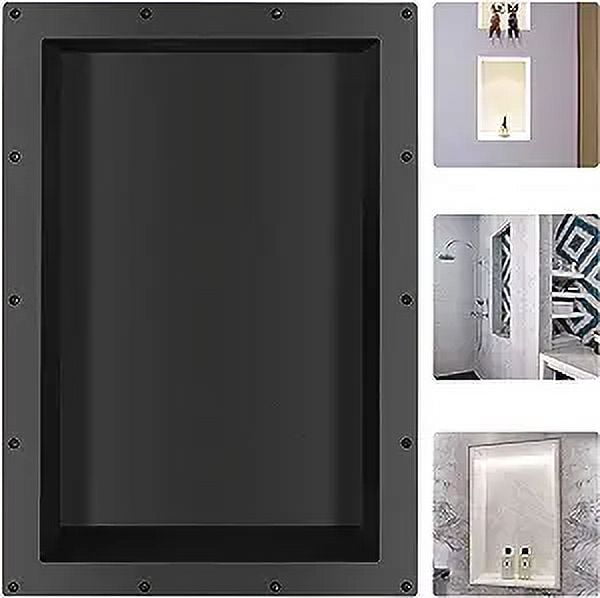 Suteck Rectangle Shower Niche 17" x 25" Single Shelf Shower Cube