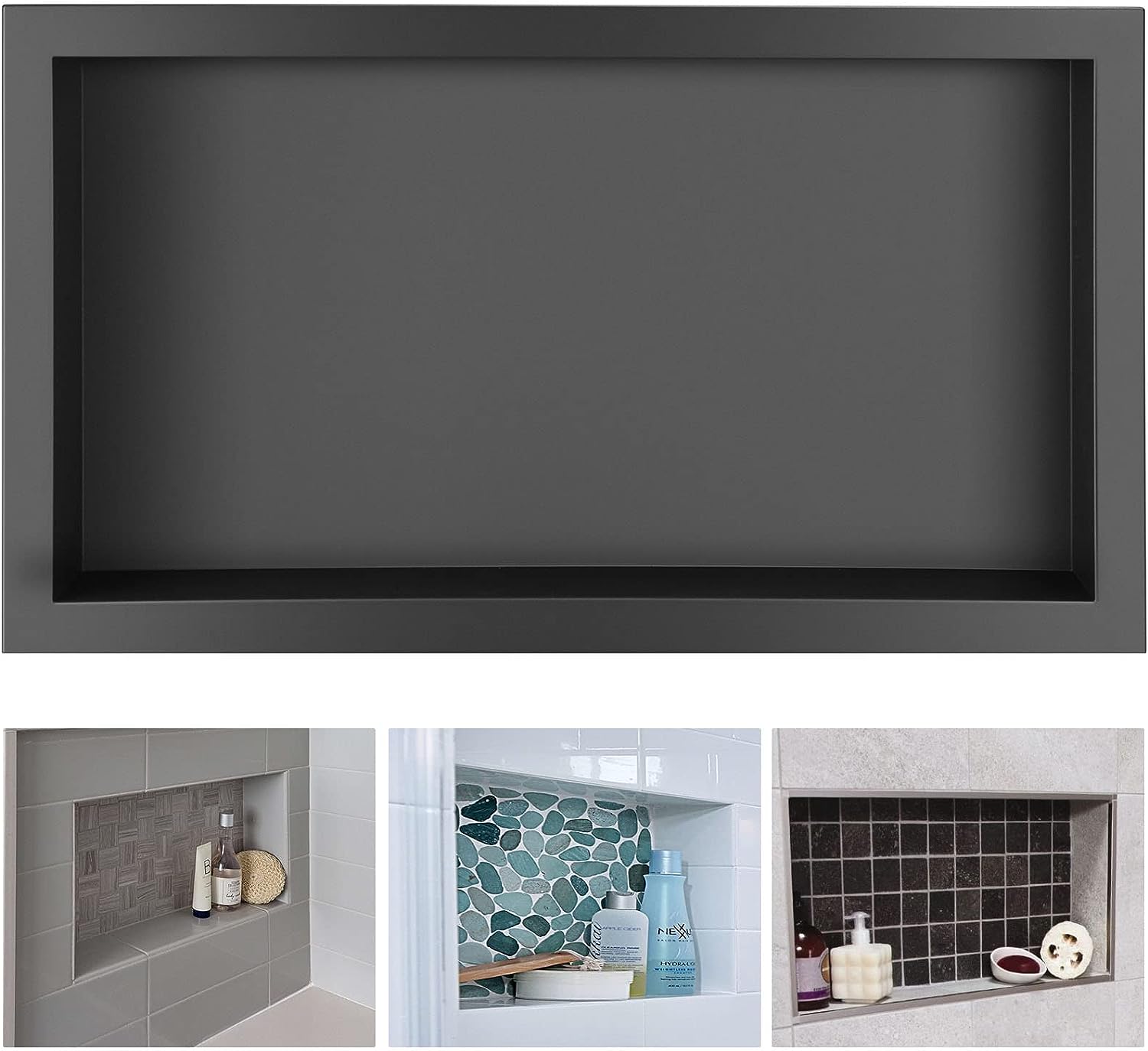 Suteck Shower Niche, 12"x24" Shower Niches Ready for Tile,Stainless Steel Shower Shelf Insert